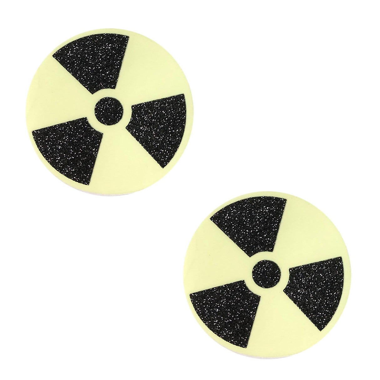 Radioactive Glow Black Glitter Pasties