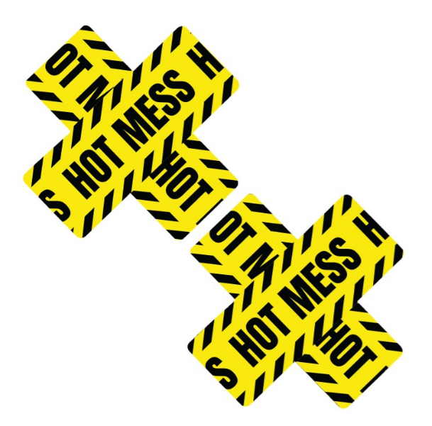 Hot Mess X Blacklight Lemon Fruitella Nipztix Pasties