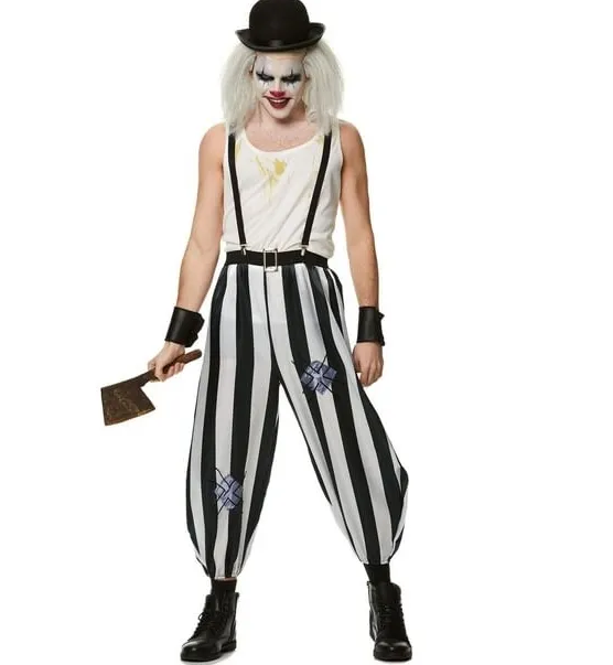 Deranged Killer Clown Men's Costume