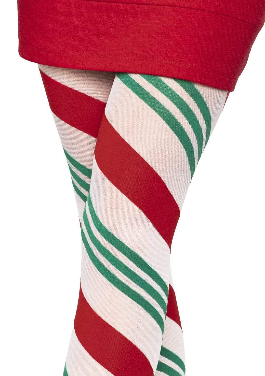 Holiday Ribbon Striped Tights