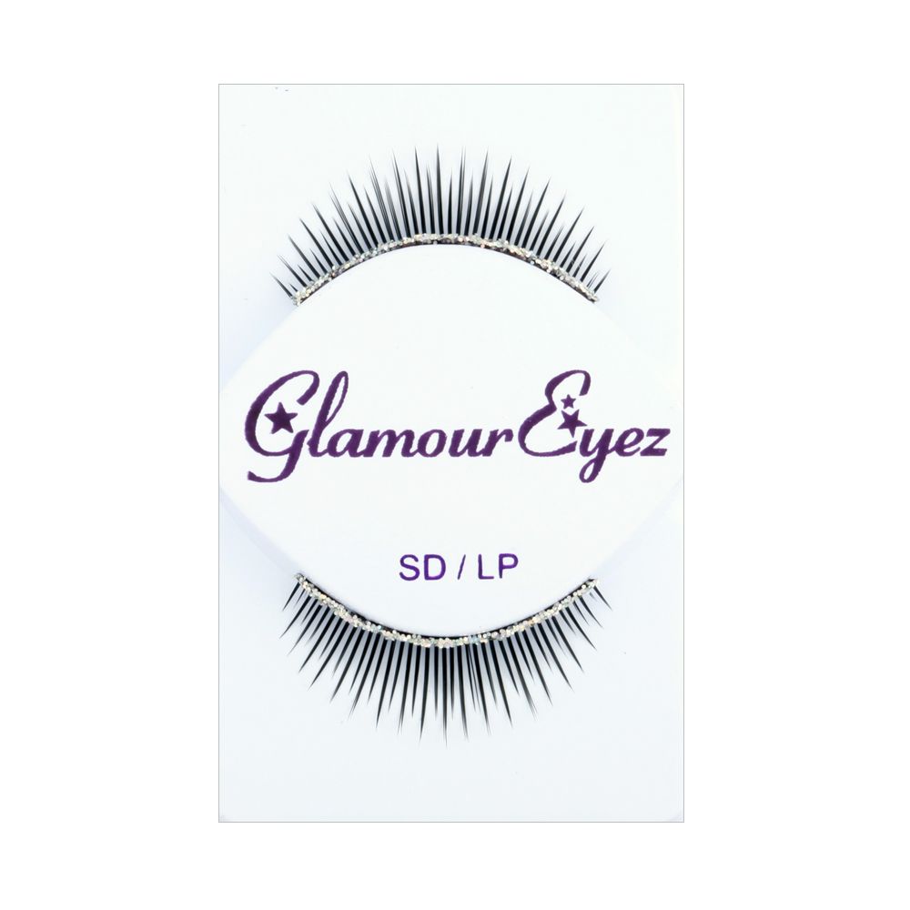 Eyelashes Silver Glitter