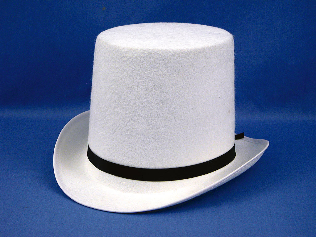 White Felt Top Hat
