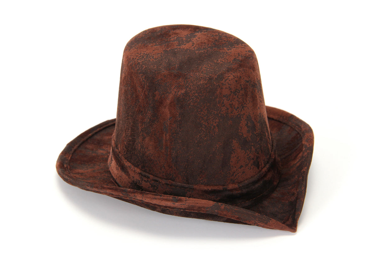 Little Victorian Top Hat Brown