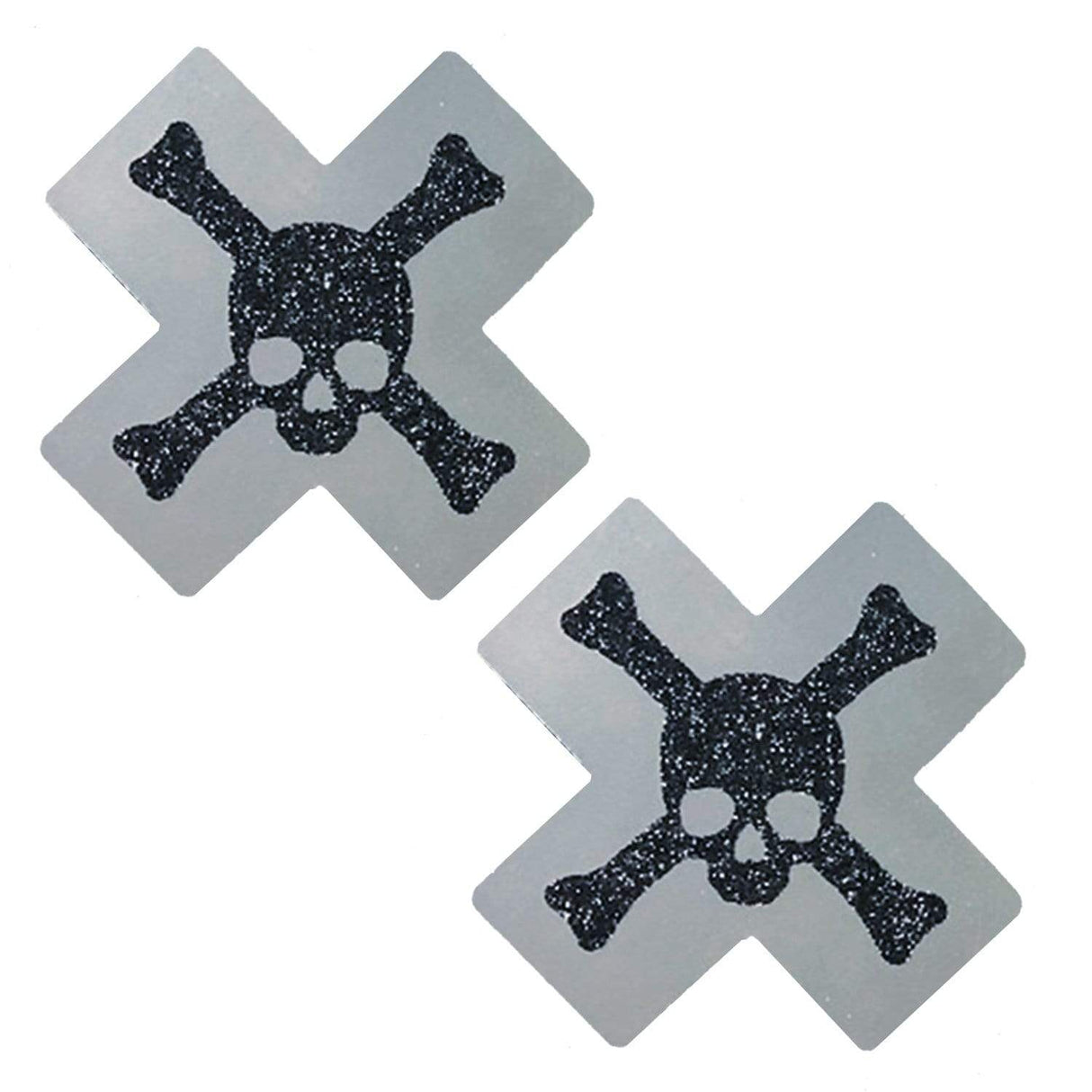 POISON Reflective & Black Glitter X Factor Nipple Cover Pasties