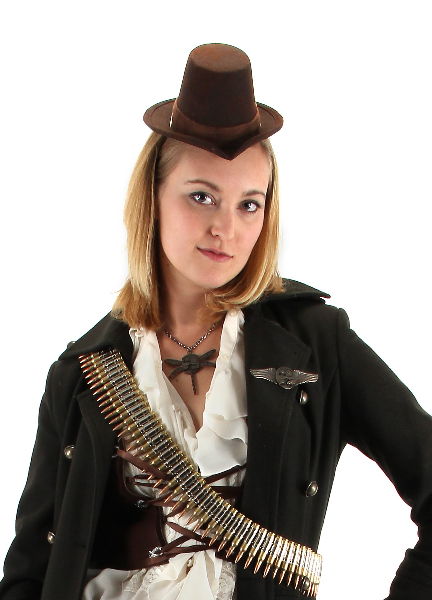 Little Victorian Top Hat Brown