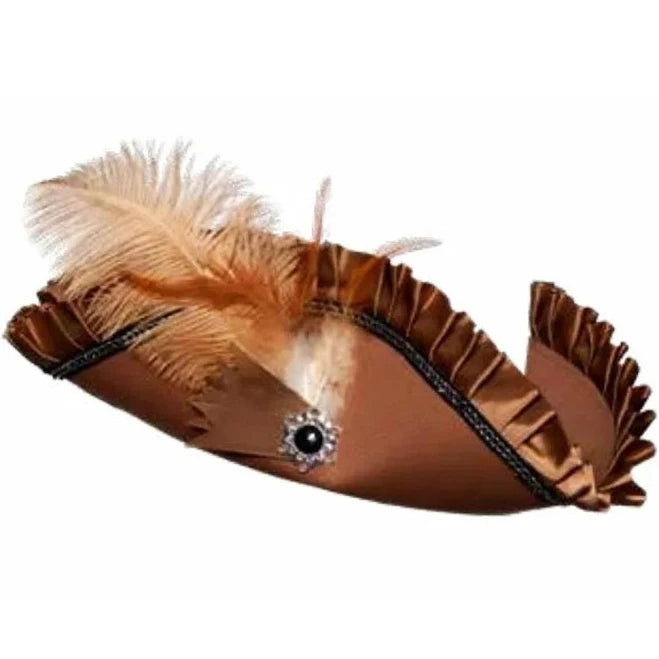 Pleated Tricorn Pirate Hat