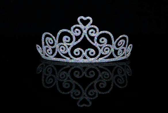 Tiara Silver Sparkle Heart