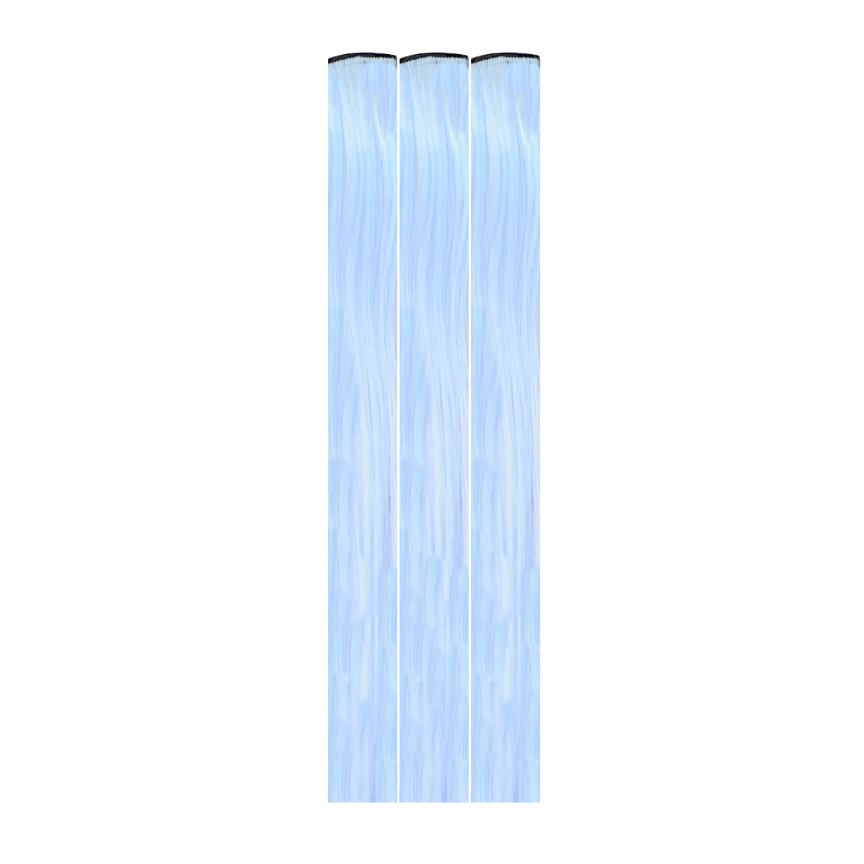 Sweet Summer Dreams Blue Glow In The Dark Hair Extension Clips 3 Pack