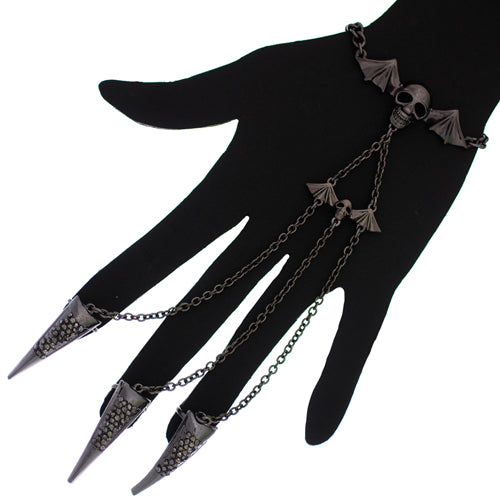 Skull with Wings Slave Bracelet