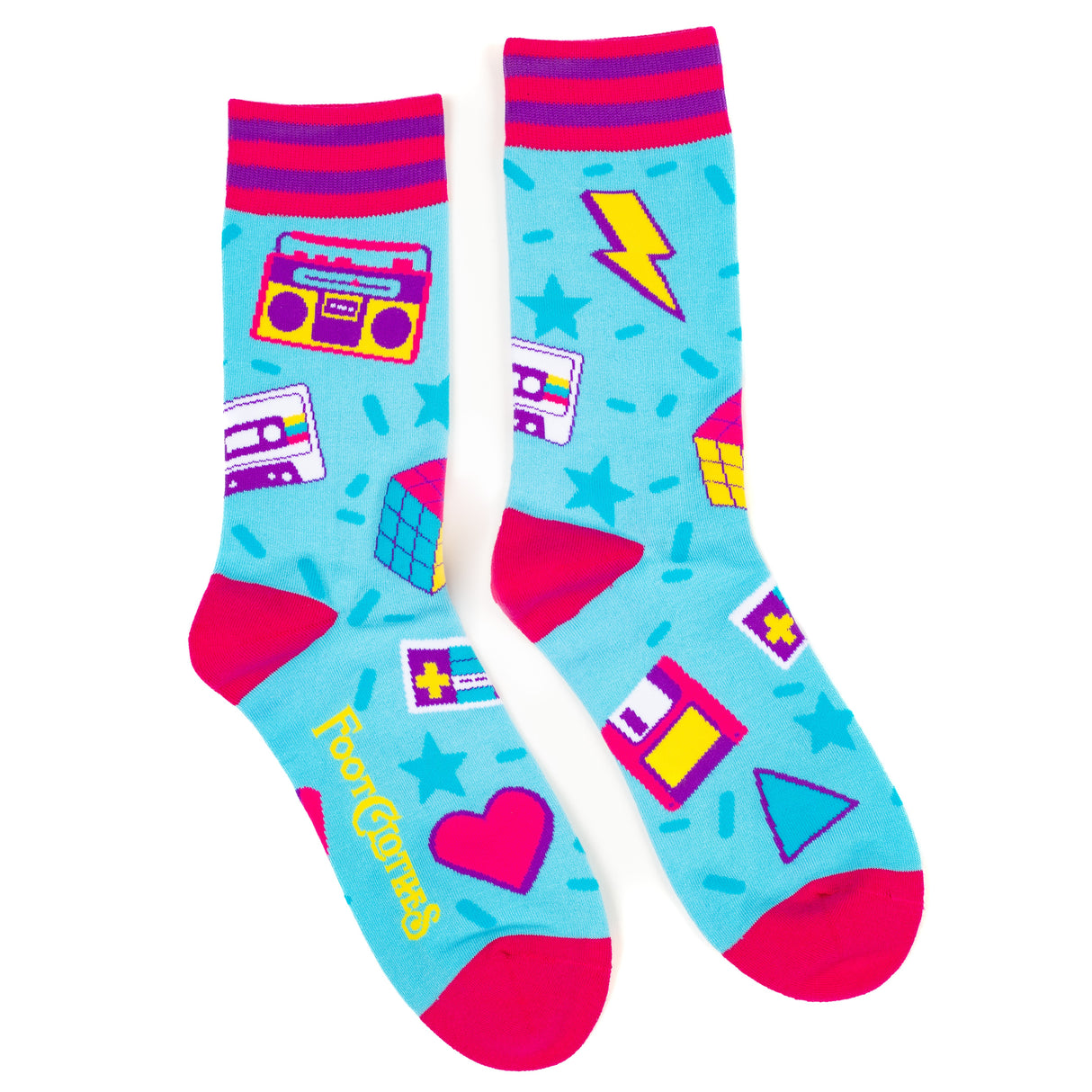 80s Nostalgia Icon Crew Socks