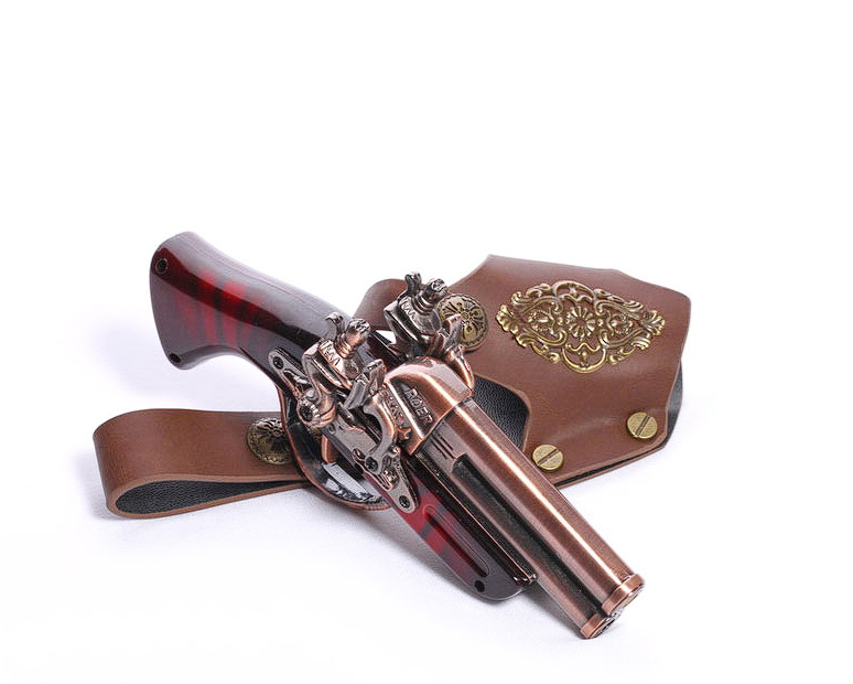 Red Steampunk Gun & Holster