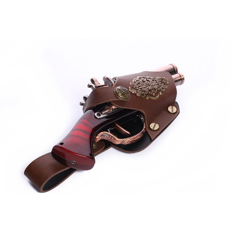 Red Steampunk Gun & Holster