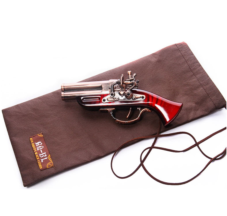 Red Steampunk Gun & Holster