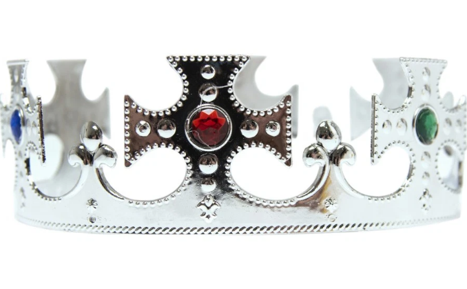 Royal Silver Medieval King Crown
