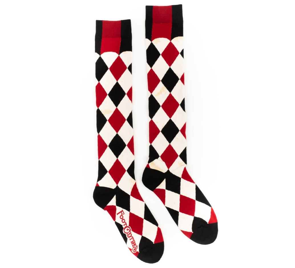 Haunting Harlequin Knee High Socks