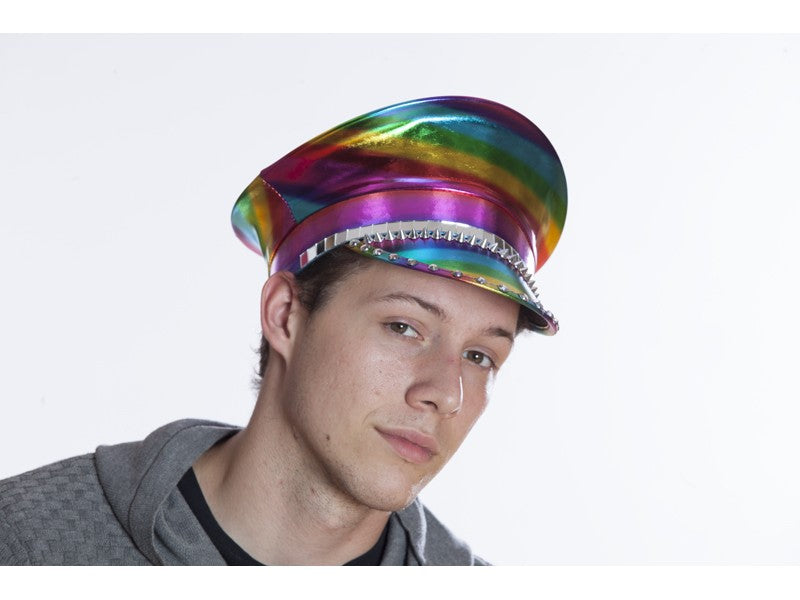 Rainbow Military Style Hat