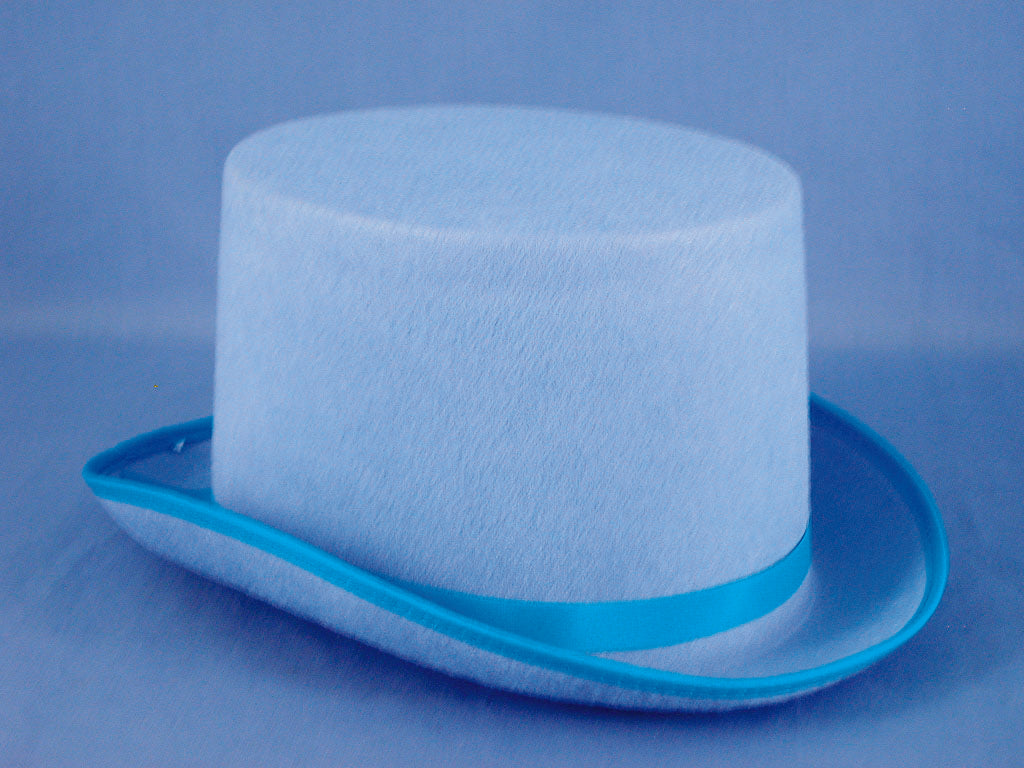 Light Blue Felt Top Hat