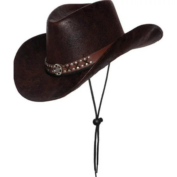 Brown Studded Cowboy Hat