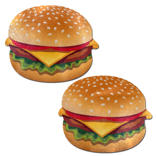 Burger: Delicious Cheeseburger Nipple Pasties