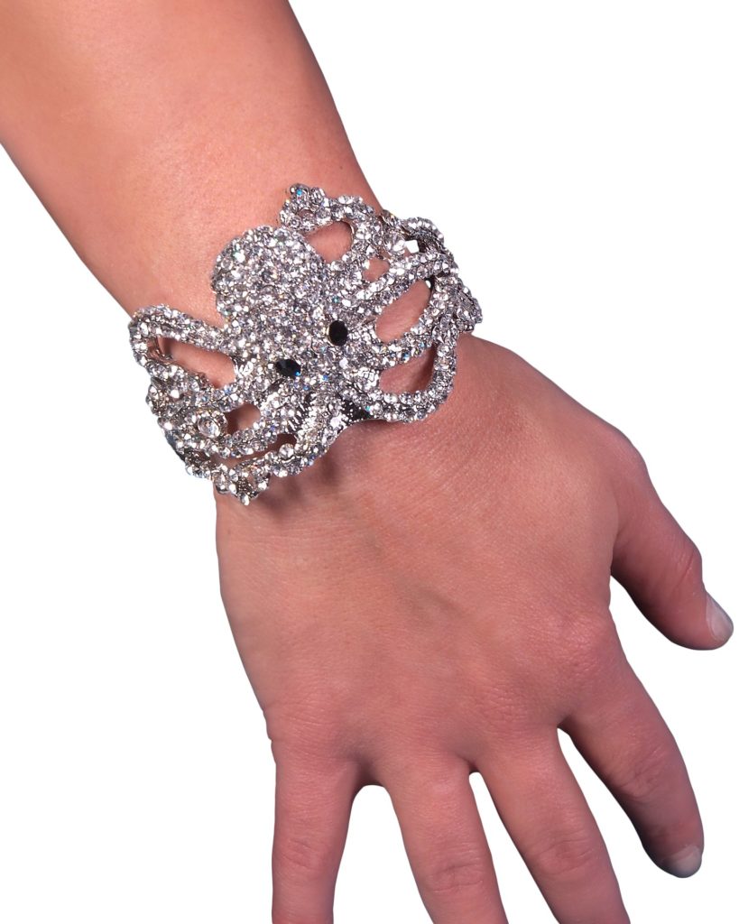 Clear Octopus Hinge Bracelet