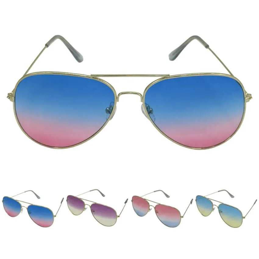 Gradient Pilot Sunglasses – Color Fade Lens