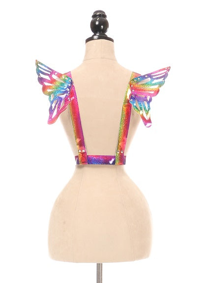 Rainbow Body Harness w/Wings