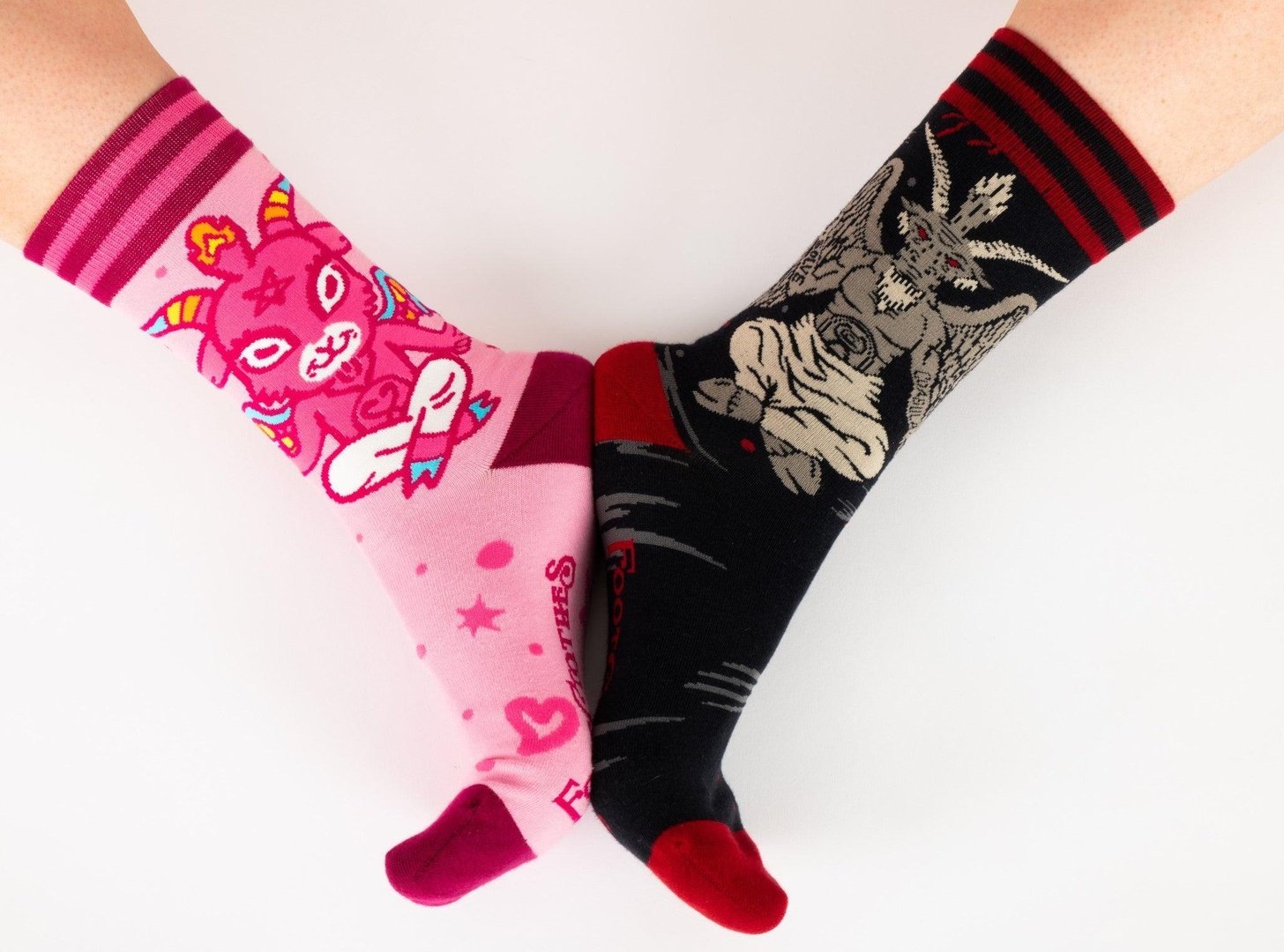 Evil AF Baphomet Crew Socks