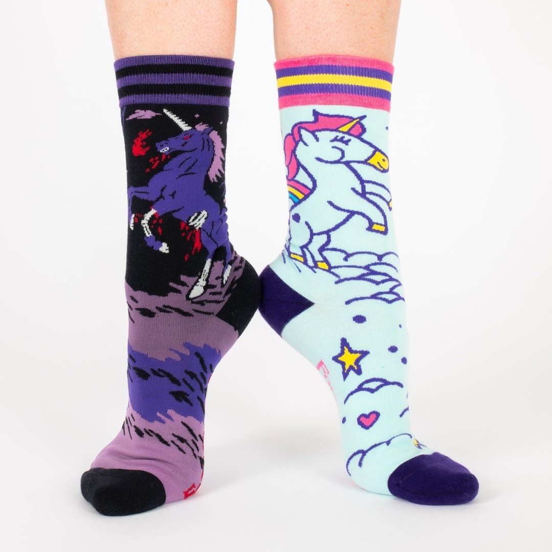 Evil AF Unicorn Crew Socks