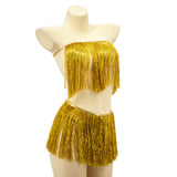 Rave Fringe Top and Belt Set