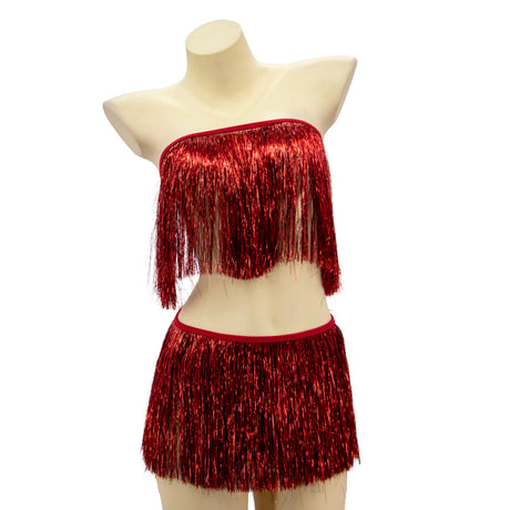 Rave Fringe Top and Belt Set
