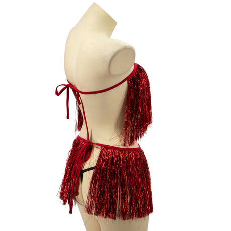 Rave Fringe Top and Belt Set