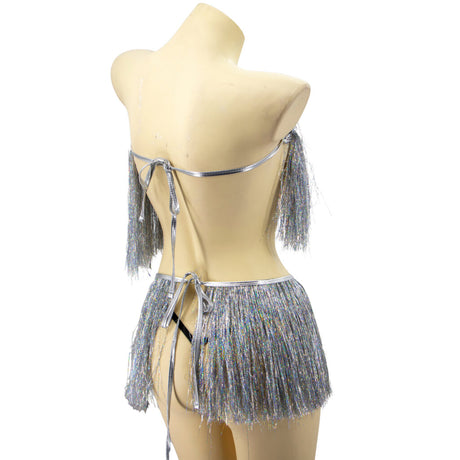 Rave Fringe Top and Belt Set