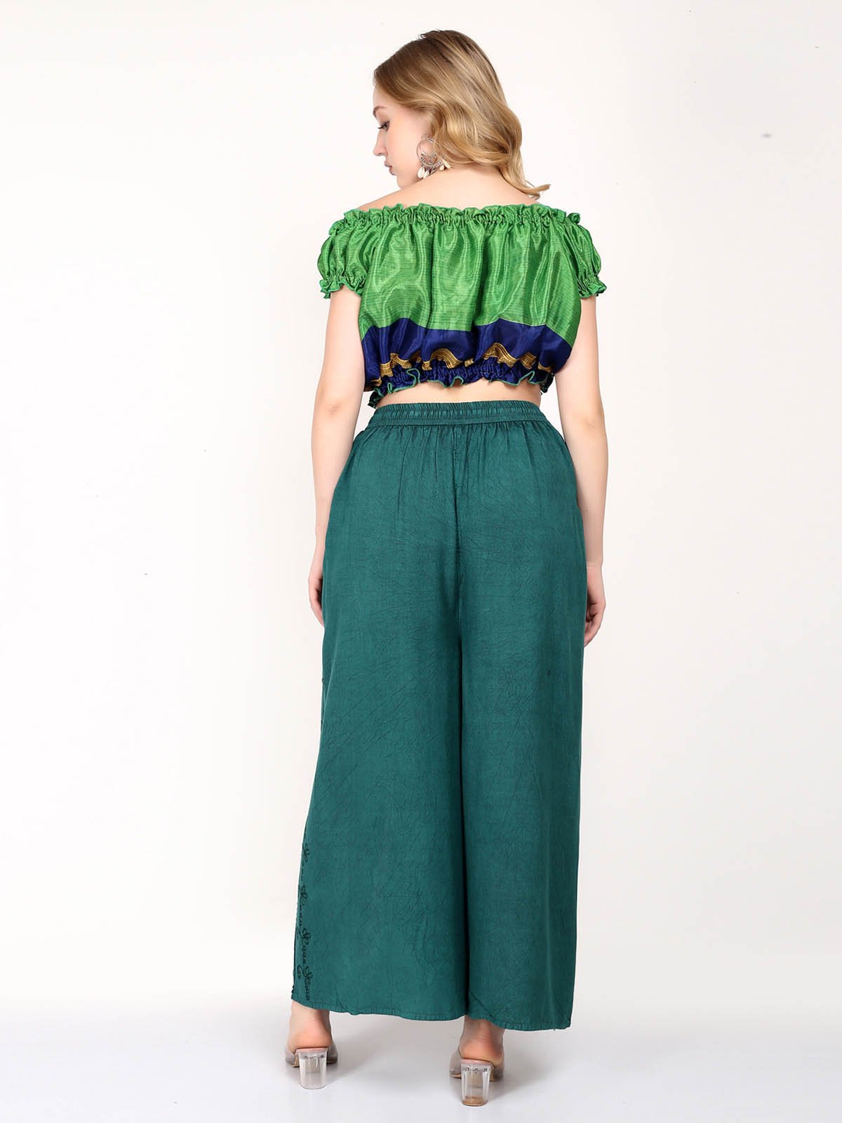 Stonewash Front Slit Pants