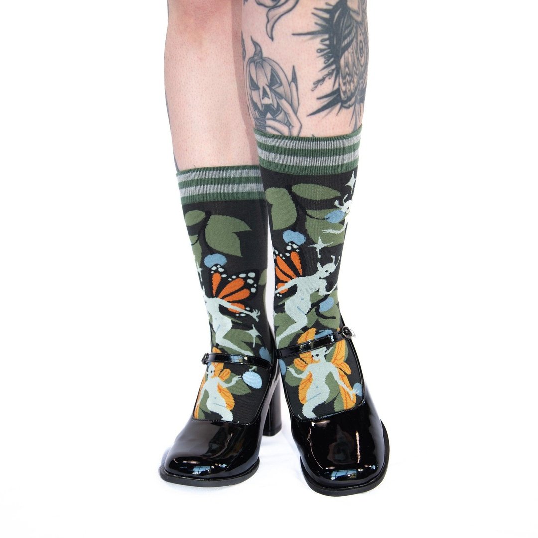 Fanciful Fairies Crew Socks