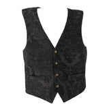 Damask Floral Brocade Pirate Vest