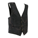 Damask Floral Brocade Pirate Vest
