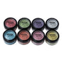 Set of Moon Glitter jars in various colors on a white background