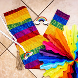 CLEARANCE Rainbow Knit - High-quality Handcrafted Vibrant Leggings