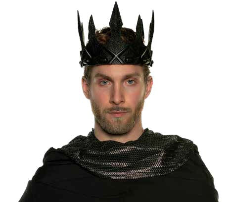 Evil King's Black Foam Crown