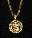 Spinning Dollar Sign Necklace