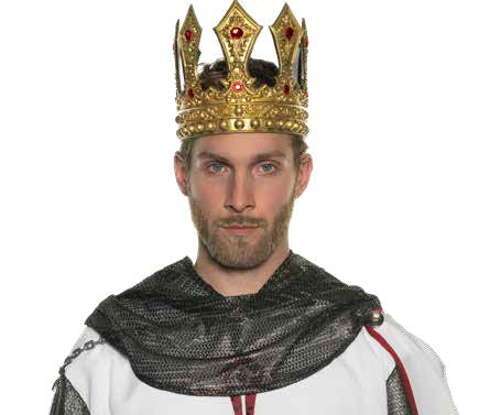 Foam King’s Crown With Red Jewels