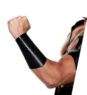 Viking Embossed Faux Leather Arm Cuffs