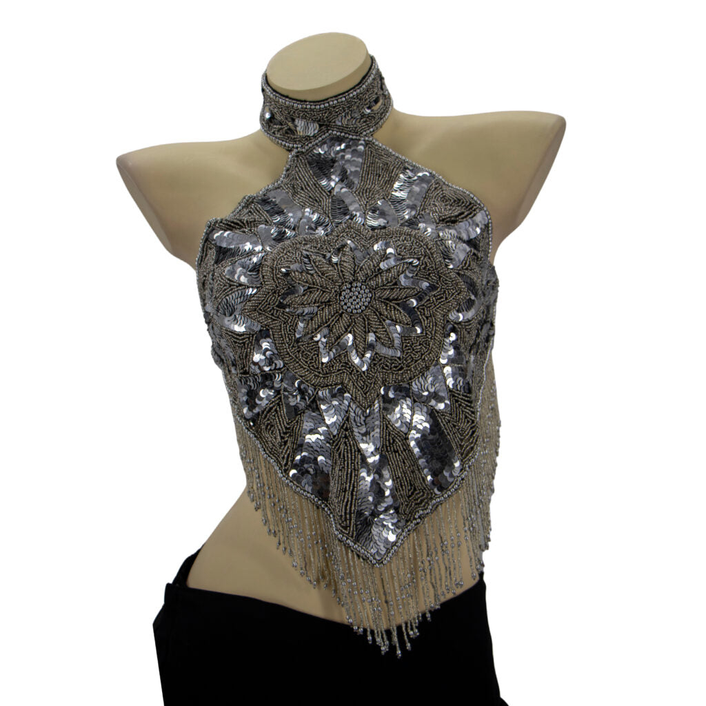 Beaded Halter Top