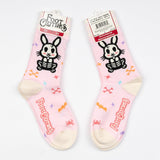 Skelly Bunny Crew Socks
