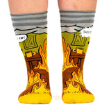 This is Fine. Also, Not Fine. Crew Socks