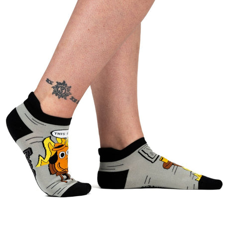 This is Fine: Black Coffee Edition Ankle Socks