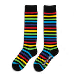 Radiant Rainbow Stripes Knee High Socks