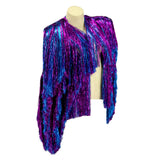 Purple/Blue Tinsel Fringe Jacket