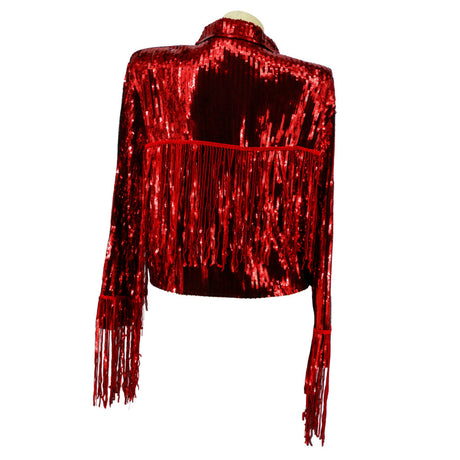 Tassel Fringe Sequin Jacket