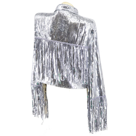 Tassel Fringe Sequin Jacket